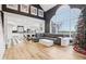 Living area with open concept to kitchen and large windows at 5784 N 600 E, Greenfield, IN 46140