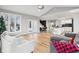 Sunroom with kitchen access, hardwood floors and views of backyard at 5784 N 600 E, Greenfield, IN 46140