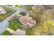 Overhead view of house and yard with autumn leaves at 5909 Buttonwood Dr, Noblesville, IN 46062