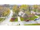 Aerial view of the house and surrounding neighborhood, showcasing autumn foliage at 5909 Buttonwood Dr, Noblesville, IN 46062