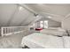 Large loft bedroom featuring four twin beds and grey carpeting at 5909 Buttonwood Dr, Noblesville, IN 46062