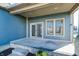 Covered back porch with sliding glass door access at 7290 Lockford Walk N, Avon, IN 46123