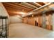 Unfinished basement offering great potential for expansion and storage at 7290 Lockford Walk N, Avon, IN 46123