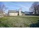 Large backyard with home view and wooden fence at 8391 Inland Dr, Avon, IN 46123