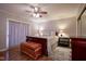 Main bedroom with hardwood floors and sliding glass doors at 1127 Grant Cir, Cicero, IN 46034