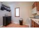 Kitchen corner with microwave, stove, and additional cabinets at 1127 Grant Cir, Cicero, IN 46034