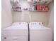 Laundry room with side-by-side washer and dryer at 1127 Grant Cir, Cicero, IN 46034