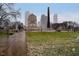 Aerial view of monument and city skyline on a snowy day at 429 N Pennsylvania N St # 804, Indianapolis, IN 46204