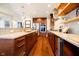 Granite countertops and stainless steel appliances in this modern kitchen at 429 N Pennsylvania N St # 804, Indianapolis, IN 46204