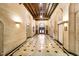 Bright lobby with marble floors and ornate ceilings at 429 N Pennsylvania N St # 804, Indianapolis, IN 46204