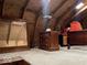 Bright attic bedroom with wood floors and built-in storage at 4025 N Campbell Ave, Indianapolis, IN 46226