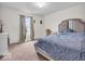 Bedroom with a queen-size bed and neutral decor at 7532 Gold Rush Ct, Camby, IN 46113