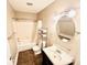Bathroom with tub, shower, vanity, and tiled floor at 1632 Wellesley Ct # 6, Indianapolis, IN 46219