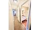 Hallway with carpet and access to bedrooms and bathrooms at 1632 Wellesley Ct # 6, Indianapolis, IN 46219
