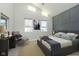 Bright bedroom with vaulted ceilings and large windows at 1213 Cottage Ave, Indianapolis, IN 46203