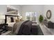 Spacious main bedroom with private deck access at 1213 Cottage Ave, Indianapolis, IN 46203