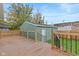 Spacious backyard deck with attached garage and fenced yard at 1542 S Alabama St, Indianapolis, IN 46225