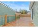 View of backyard deck and green house exterior at 1542 S Alabama St, Indianapolis, IN 46225