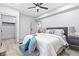 Main bedroom with walk-in closet and ensuite access at 1542 S Alabama St, Indianapolis, IN 46225
