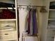 Well-organized closet with ample hanging space and shelving at 3149 E 900 S, Flat Rock, IN 47234