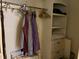 Well-organized closet with hanging space and shelving at 3149 E 900 S, Flat Rock, IN 47234