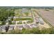 Aerial view of new homes and community features at 7904 Magnolia St, New Palestine, IN 46163