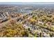 Autumn aerial view of the house and surrounding area at 11411 Shady Hollow Ln, Indianapolis, IN 46229