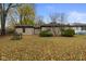 House backyard view with autumn leaves at 3805 Byram Ave, Indianapolis, IN 46208