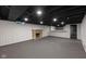 Finished basement featuring a fireplace and bar at 3805 Byram Ave, Indianapolis, IN 46208
