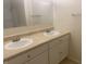 Bathroom with double vanity and shower/tub combo at 3936 Delmont Dr, Indianapolis, IN 46235