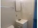 Small bathroom with vanity and toilet at 3936 Delmont Dr, Indianapolis, IN 46235