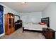Bright bedroom featuring a double bed and ample closet space at 7922 S Sherman Dr, Indianapolis, IN 46237