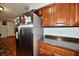 Kitchen with stainless steel refrigerator at 7922 S Sherman Dr, Indianapolis, IN 46237