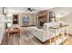Living room featuring a fireplace and comfortable seating at 9250 Woodacre S Blvd, Indianapolis, IN 46234