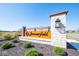 Summerfield community entrance with stone pillars and a modern sign at 1426 Bluebonnet Pl, Shelbyville, IN 46176
