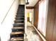 Wooden staircase leading to the second floor at 310 S Pleasant St, Edinburgh, IN 46124