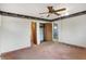 Large bedroom with ceiling fan and ample closet space at 3202 E 150 S, Franklin, IN 46131