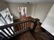 View from the top of the stairs, showing the lower level at 3435 Carrollton Ave, Indianapolis, IN 46205
