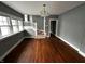 View of staircase leading to the upper level from the dining room at 3435 Carrollton Ave, Indianapolis, IN 46205