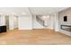 Hardwood floor living room, fireplace and staircase at 41 N Rangeline Rd # 7, Carmel, IN 46032