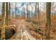 Autumn leaves on a trail through a dense forest at 6465 Mt Moriah Rd, Nineveh, IN 46164