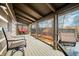 Spacious screened porch, perfect for enjoying the outdoors at 6465 Mt Moriah Rd, Nineveh, IN 46164