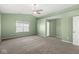 Spacious bedroom with neutral walls and ceiling fan at 1782 N Clearwater Dr, Greenfield, IN 46140