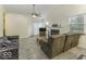 Another view of the living room with fireplace and lots of natural light at 8520 Bison Woods Ct, Indianapolis, IN 46227