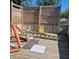 Outdoor deck with wooden privacy screen at 2845 Forest Manor Ave, Indianapolis, IN 46218