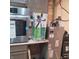Boxed ceiling fan and other supplies stacked in the unfinished kitchen area at 2845 Forest Manor Ave, Indianapolis, IN 46218