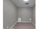 Small room with gray walls and vinyl flooring at 3745 N Kercheval Dr, Indianapolis, IN 46226