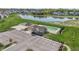 Aerial view of community amenities including pool, playground, and basketball court at 10797 Walden Ln, Brownsburg, IN 46112