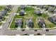 Aerial view of houses in a neighborhood at 10797 Walden Ln, Brownsburg, IN 46112