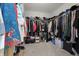 Large walk-in closet with ample hanging space and shelving at 10797 Walden Ln, Brownsburg, IN 46112